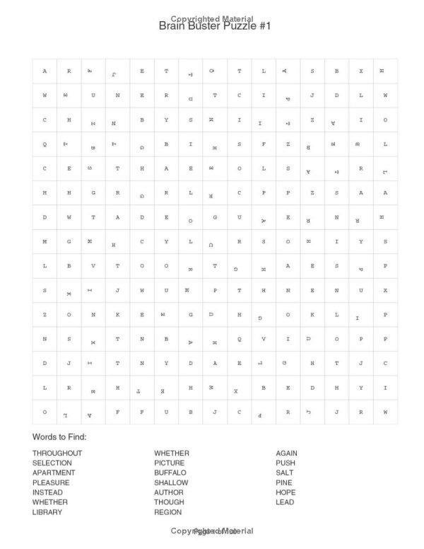 the brain buster puzzle b1st edition the grid puzzle challenge sample page.