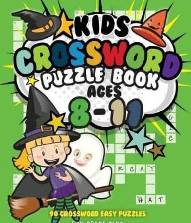 Kids Crossword Puzzle Books Ages 8-11: 90 Crossword Easy Puzzle Books For Kids