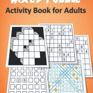 Zoubir King Mixed Puzzle Activity Book for Adults (Paperback)