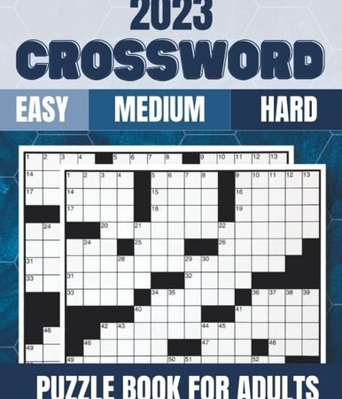 2023 Crossword Puzzle Books For Adults: Large Print Crossword Puzzles For Senior