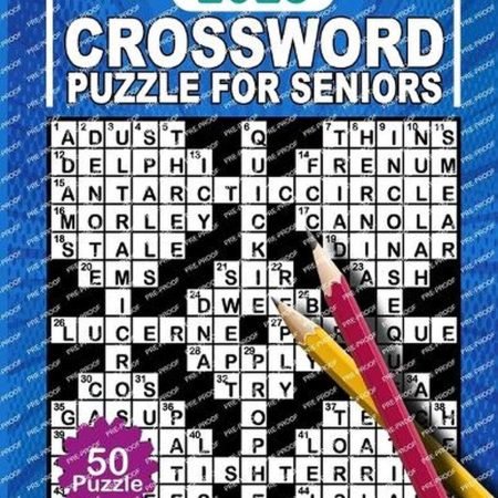 2025 Crossword Puzzle Books For Seniors Large Print With Solutions: Crossword Pu