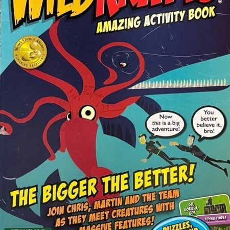 WILD KRATTS AMAZING ACTIVITY BOOK  AUG 2025 PUZZLES, GAMES & MORE FUN, NEW !!!