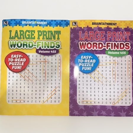 2 Kappa Large Print Word Finds Vol 455 /456 Over 100 Puzzles Lot New Word Search