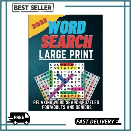 2023 Large Print Word Search Book for Adults and Seniors: Themed Relaxing Fun