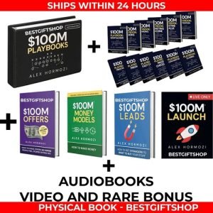 100M 12 Playbooks + Launch Blackbook + 100M Money Models Hard Copy Alex Hormozi