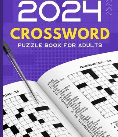 2024 Crossword Book For Adults: Large Print Crossword Puzzle Boo