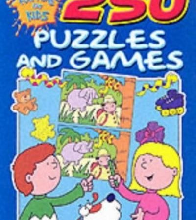 250 Puzzles and Games: Dark Blue Edition (Fun Time for Kids)