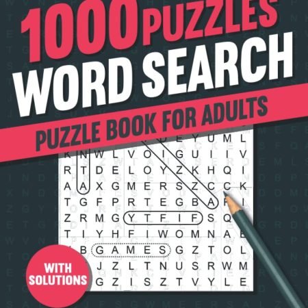 1000 Word Search Puzzle Book for Adults: Big Puzzlebook with Word Find Puzzl...