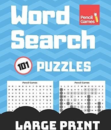 WORD SEARCH: 101 LARGE PRINT PUZZLES, FOR ADULTS By Tue Rasmussen Mint Condition