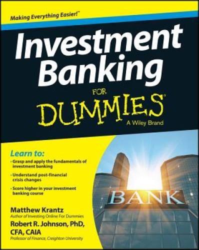 Investment Banking For Dummies - Paperback By Matthew Krantz - GOOD
