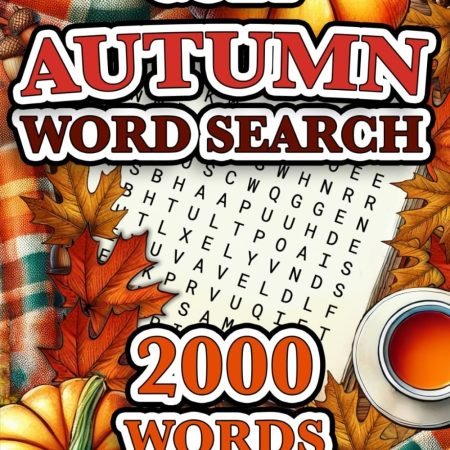 Word Search Large Print Autumn Theme For Adults & Seniors 2000-words ⭐️⭐️⭐️⭐