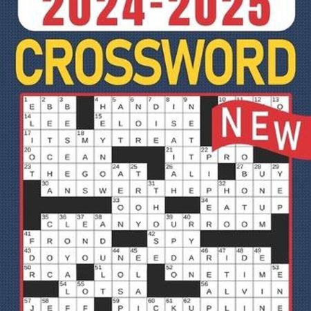 2024-2025 Large Print Crossword Puzzles Book For Adults: Crosswords Puzzles Book