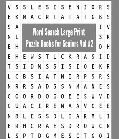 Word Search Large Print Puzzle Books for Seniors Vol #2: Word searches 101 Puzzl