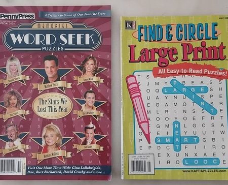 Word Search Seek Puzzle Book Lot 5 Books Kappa Penny Press + Search Word Circle