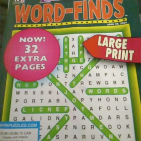 Word-Finds Blue Ribbon Large Print