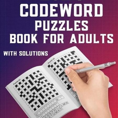 2024 Codeword Puzzle Book For Adults: 100 Large Print Codeword Puzzle Books For