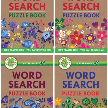 1 x A5 Word Search Puzzle Book Wordsearch Brain Teaser Eco Activity word Books