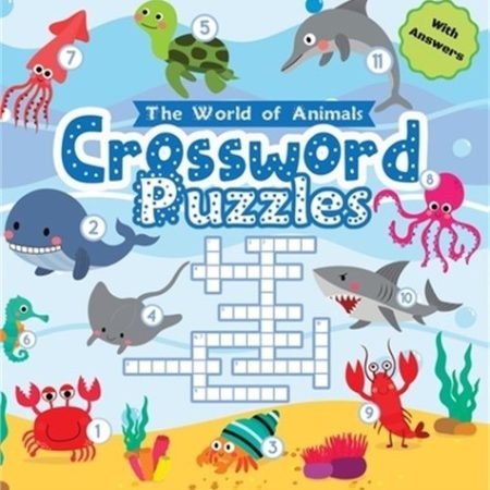 World of Animals Crossword Puzzles for Young Children: A Clever and Fun Way to I