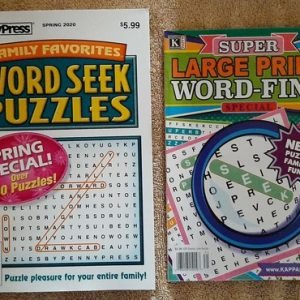 Word Search Seek Puzzle Book Lot Of 5 Books Kappa & Penny Press Circle Find