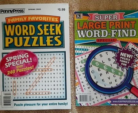 Word Search Seek Puzzle Book Lot Of 5 Books Kappa & Penny Press Circle Find
