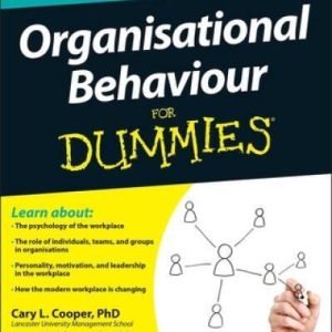 Organisational Behaviour For Dummies - Paperback By Cooper, Cary L - VERY GOOD