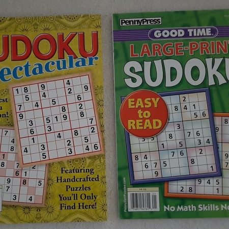 2 Book Set Sudoku Puzzle Books Penny Press & Dell NEW