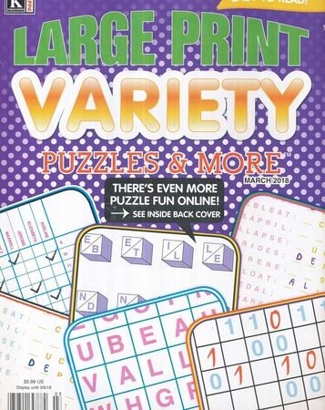 2 BOOKS KAPPA VARIETY PUZZLES & MORE 2018 MARCH & 2017 NOV