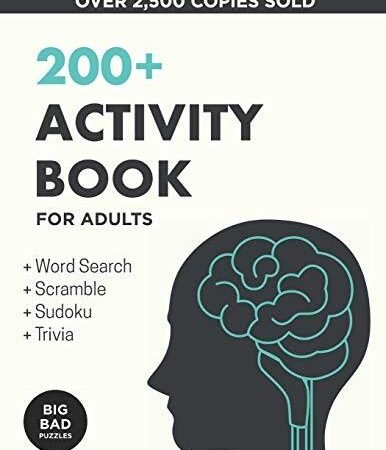 200+ Activity Book for Adults: Puzzles, Word Games & Trivia to D