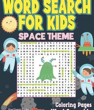 Word Search For Kids Space Theme: Word Search Puzzles with Large Print for Kids