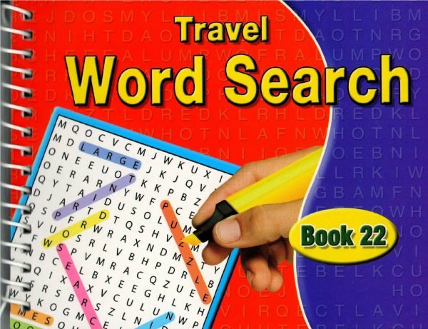1 x Spiral Bound Word Search Travel Book Kids Adults 135 Puzzles Per book 3090