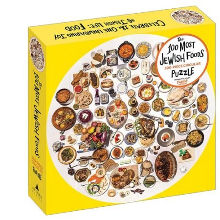 Workman Publishing, 100 Most Jewish Foods 500 Piece Circular Puzzle