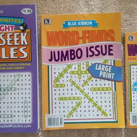 Word Search Seek Puzzle Book Lot Of 3 Books Kappa & Penny Press Circle Find