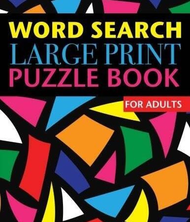 Word Search Large Print Puzzle Book for Adults - Paperback - GOOD