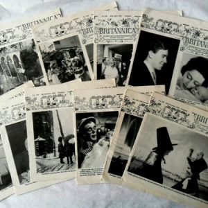 10 Vtg BRITANNICA MAGAZINES in Conjunction w/ Britannia & Wilson College 1961-62