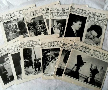 10 Vtg BRITANNICA MAGAZINES in Conjunction w/ Britannia & Wilson College 1961-62