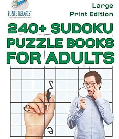 240+ Sudoku Puzzle Books for Adults | Large Print Edition