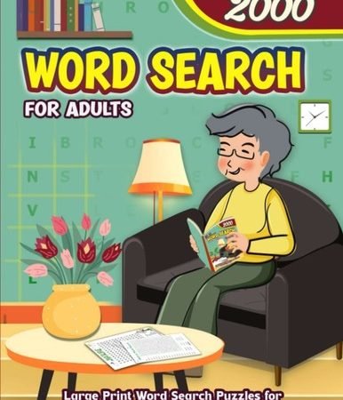 Word Search Puzzles for Adults & Seniors Large Print 2000-words ⭐️⭐️⭐️⭐⭐