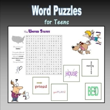WORD PUZZLES FOR TEENS By C. Mahoney