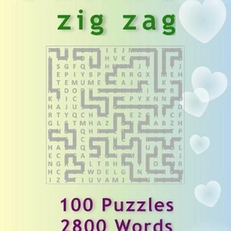 Word Search: Zig Zag, 100 Puzzles, 2800 Words, Volume 16, Compact 5"x8" Size by