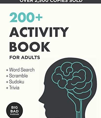 200+ Activity Book for Adults: Puzzl... by Puzzles, Big Bad Paperback / softback