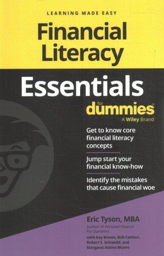 Financial Literacy Essentials for Dummies, Paperback by Tyson, Eric, Brand Ne...