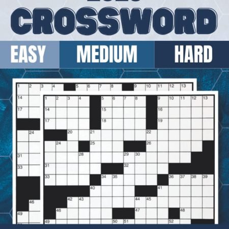 2023 Crossword Puzzle Books for : Large Print Crossword Puzzles for Seniors, Eas
