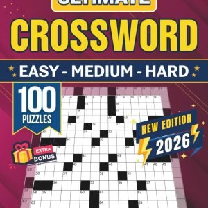 3 IN 1 Easy - Medium - Hard Crossword Puzzle Books for Adults and Seniors –...