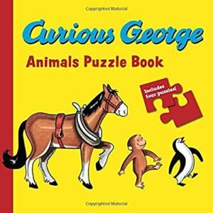 Curious George Animals Puzzle Book Board Books H. A., Rey, Margre