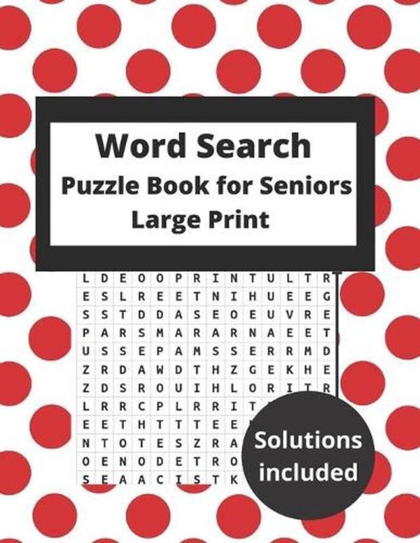 word search puzzle books for seniors large print: Keep your brain active funny w