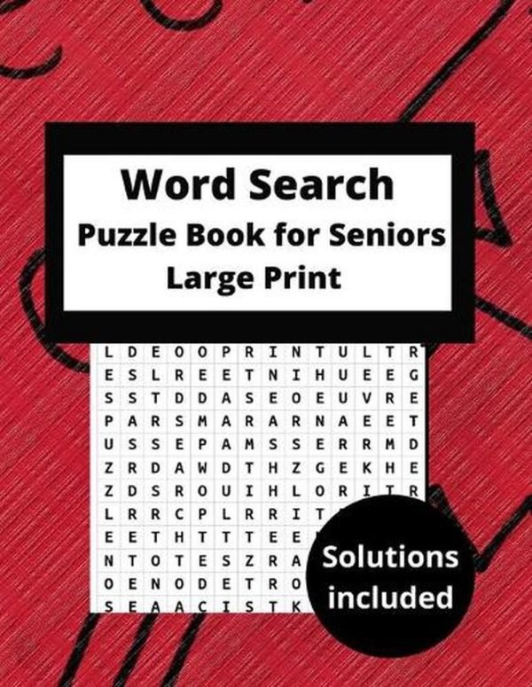 word search puzzle books for seniors large print: Keep your brain active funny w