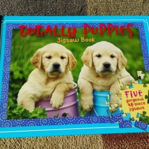 TOTALLY PUPPIES Puzzle Book Five 48 Piece Dog Puzzles Canine Hardcover