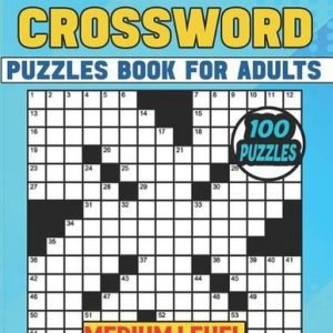 2024 Crossword Puzzles Book For Adults (Medium Level): 100 Easy To Medium Crossw