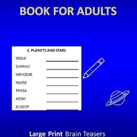 Word Scramble Book for Adults: Large Print Brain Teasers With 720 Words by O. Gm