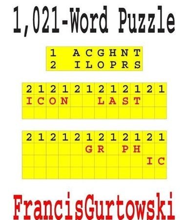 1,021-Word Puzzle by Francis Gurtowski (English) Paperback Book